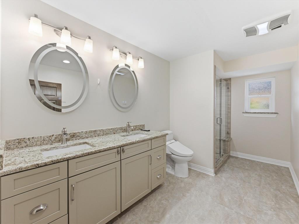 3717 Myrtle Springs Road Benbrook, TX 76116 - Photo 20 of 40 One of three luxurious bathrooms to service guest room with private entrance