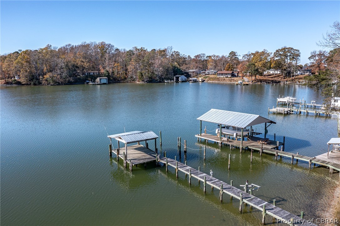549 Long Point Lane Topping, VA 23169 - Photo 32 of 48 Aerial view of dock