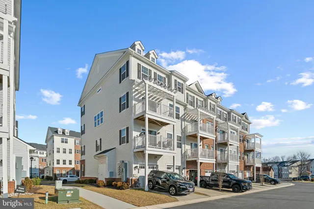 a view of a building and a street