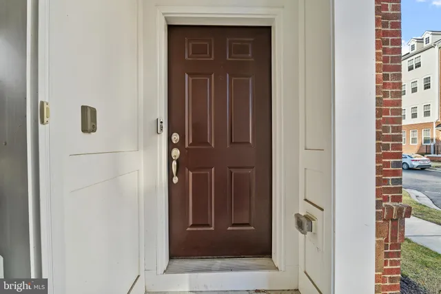 a view of front door