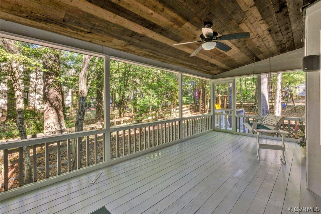 3500 7 Oaks Road Midlothian, VA 23112 - Photo 27 of 31 a view of a porch with wooden floor