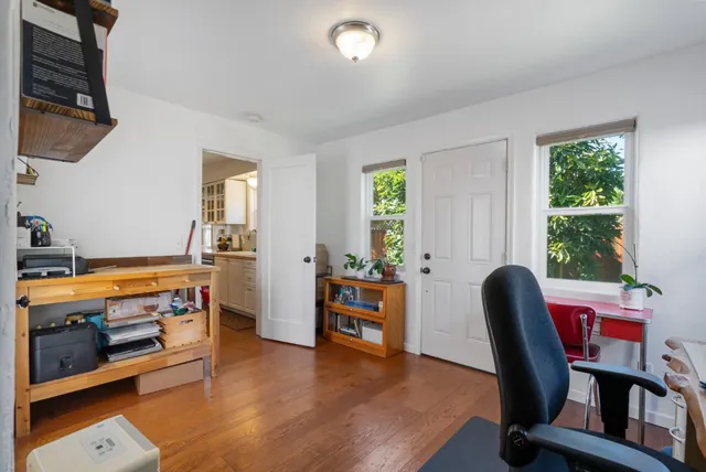 a room with furniture and a window