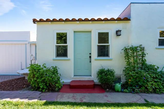 a front view of a house