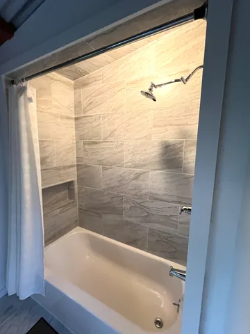 a balcony view with a garden