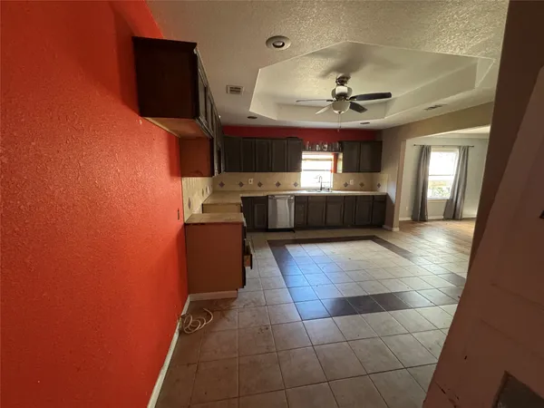 a view of living room with a flat screen tv