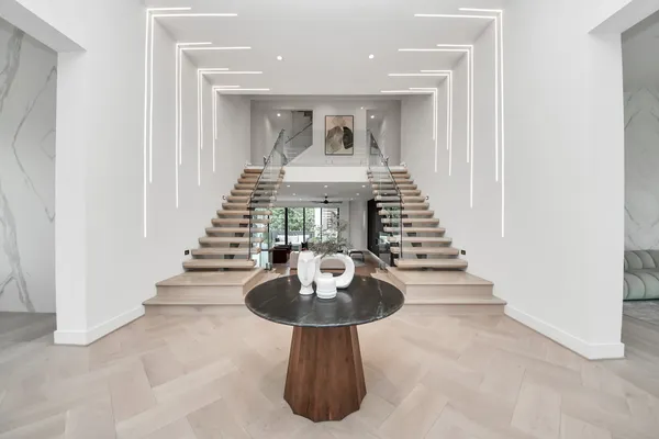 a view of entryway and hall