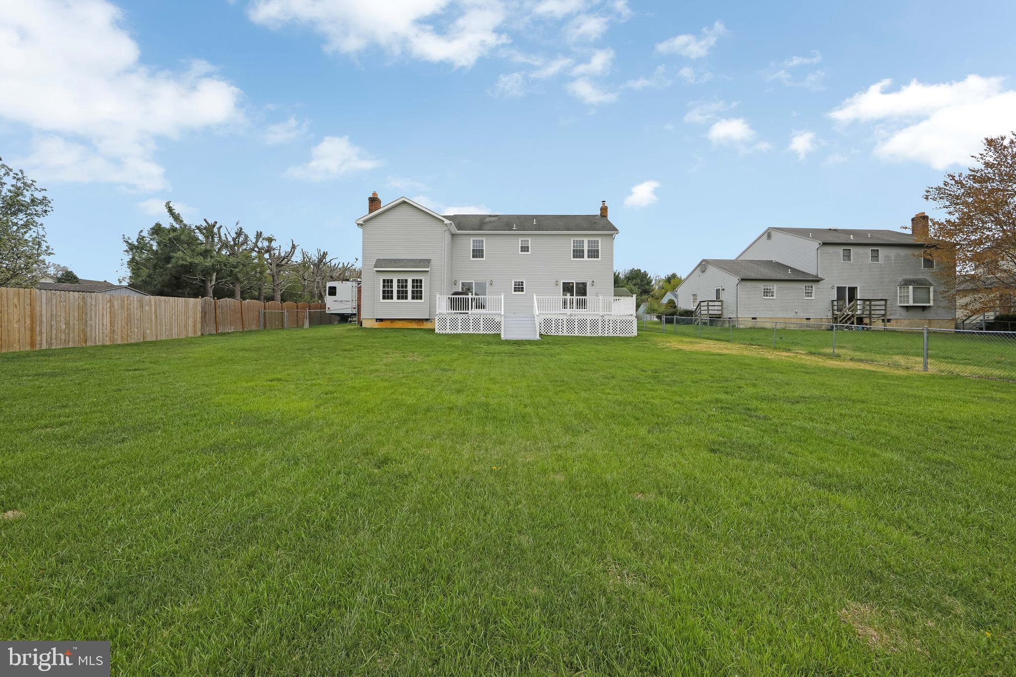 Gorgeous open backyard
