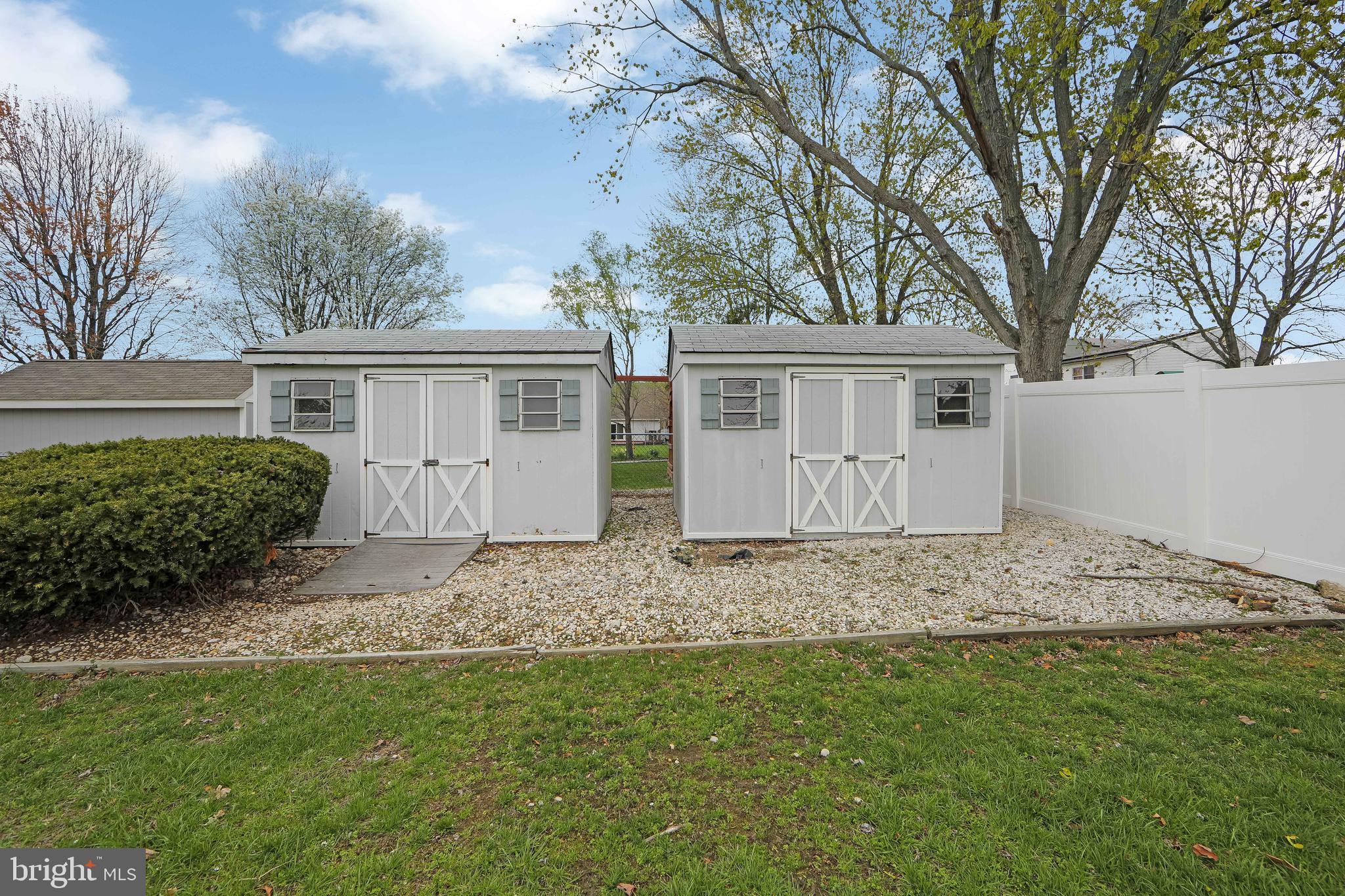 11 Plantation Court Glassboro, NJ 08028 - Photo 52 of 54 Two Storage Sheds back of yard