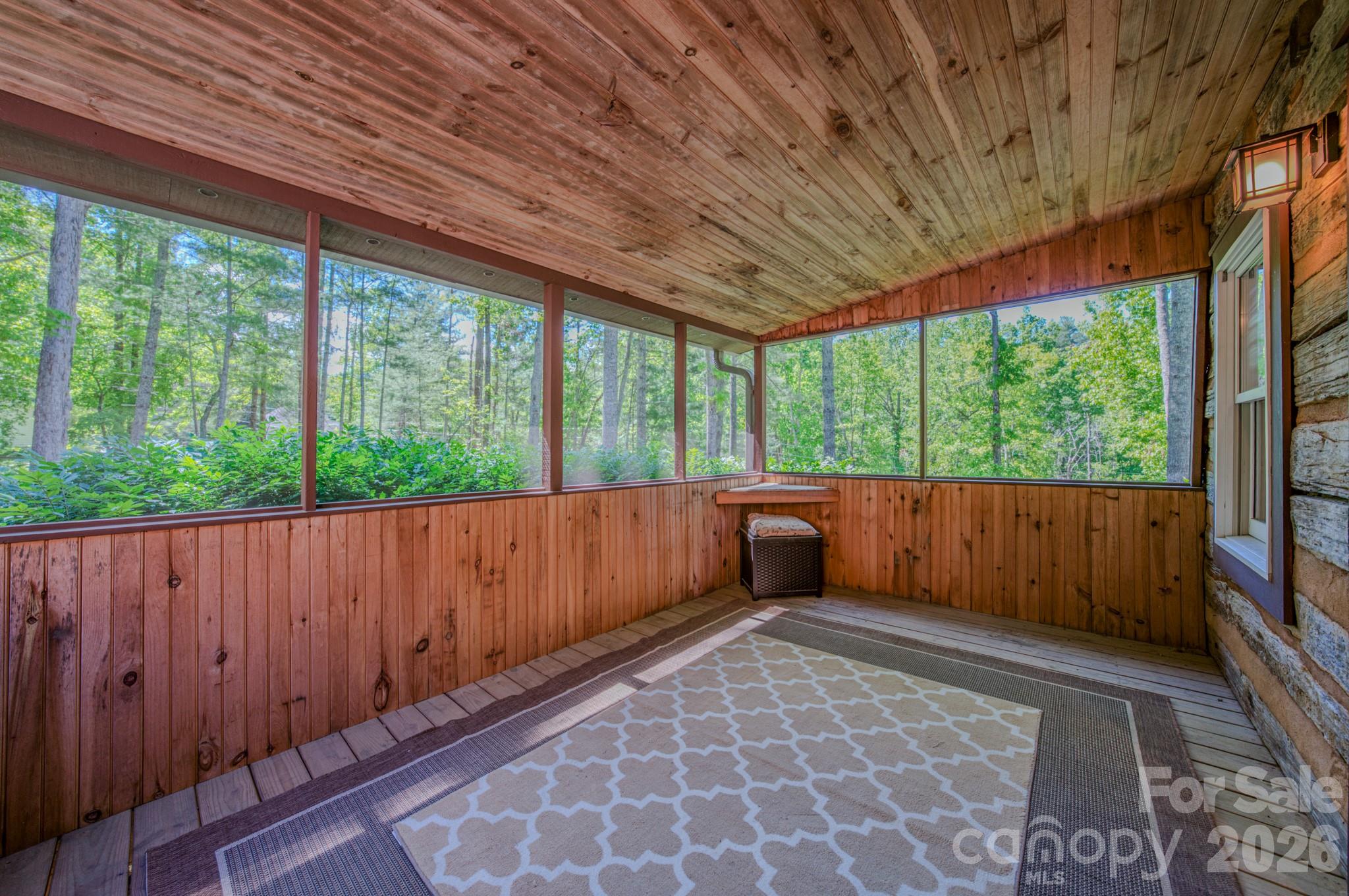 75 Old Gap Creek Road Fairview, NC 28730 - Photo 19 of 43 a view of balcony with yard and wooden fence
