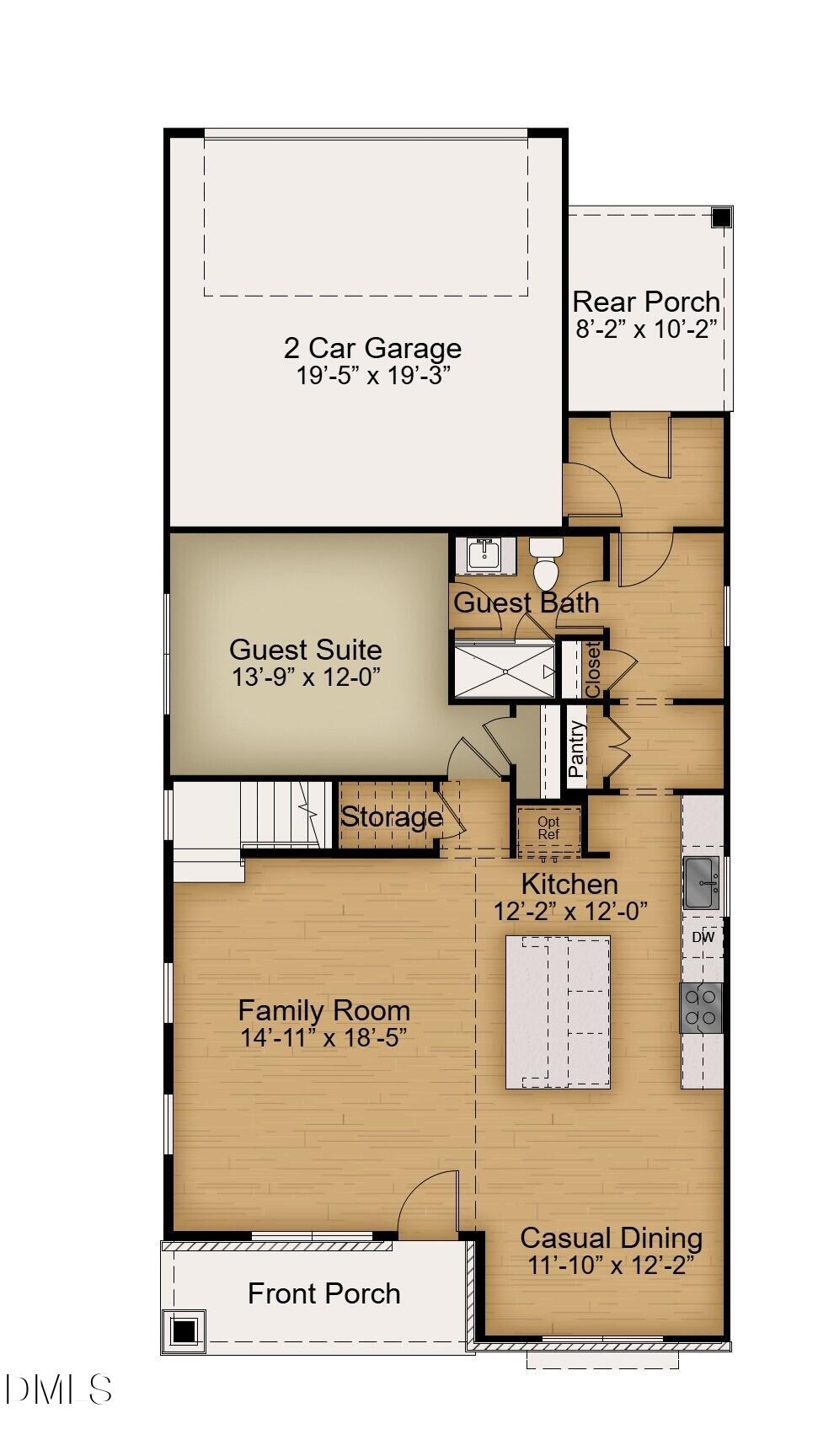 2417 Safe Harbour Road Fuquay-Varina, NC 27526 - Photo 18 of 20 Timothy Craftsman First Floor Base