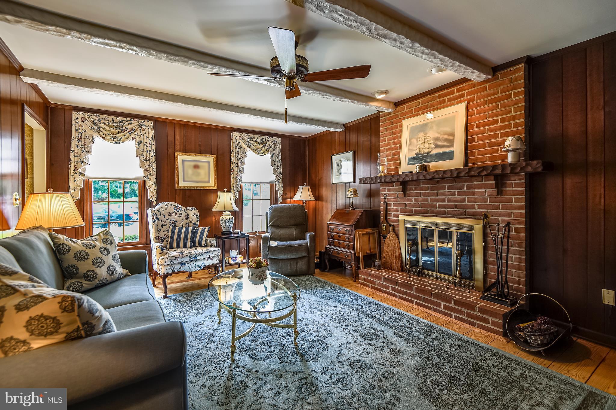 10842 Sandringham Road Cockeysville, MD 21030 - Photo 13 of 29 Wood Burning Fireplace in the Family Room
