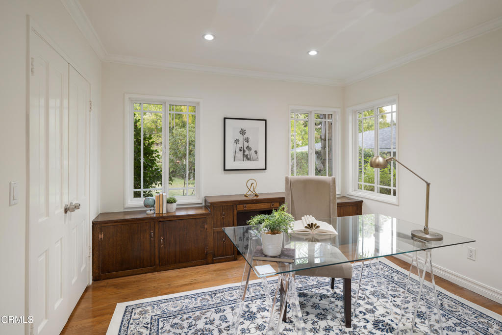 941 Chehalem Road La Canada Flintridge, CA 91011 - Photo 26 of 74 a view of a dining room with furniture and window