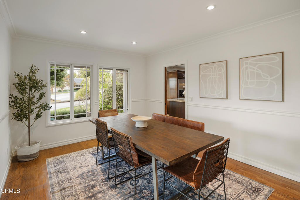 941 Chehalem Road La Canada Flintridge, CA 91011 - Photo 10 of 74 a view of a dining room with furniture window and wooden floor