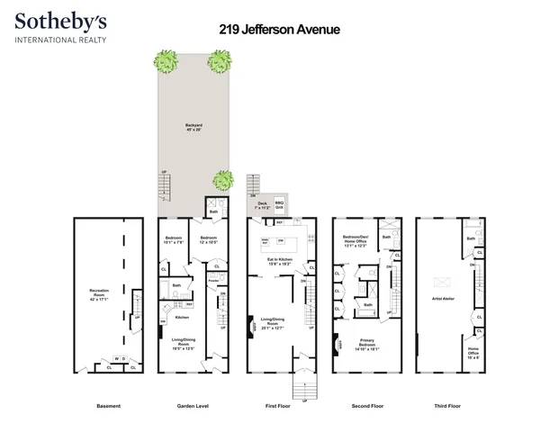 $12,500 | 219 Jefferson Avenue, Unit TRIPLEX | Bedford-Stuyvesant