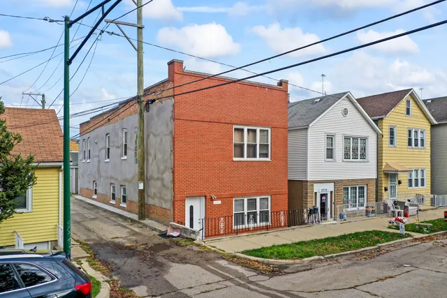 a front view of a house with street