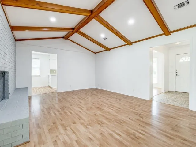 a view of an empty room