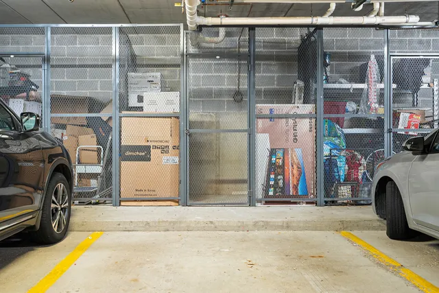 a view of parking garage