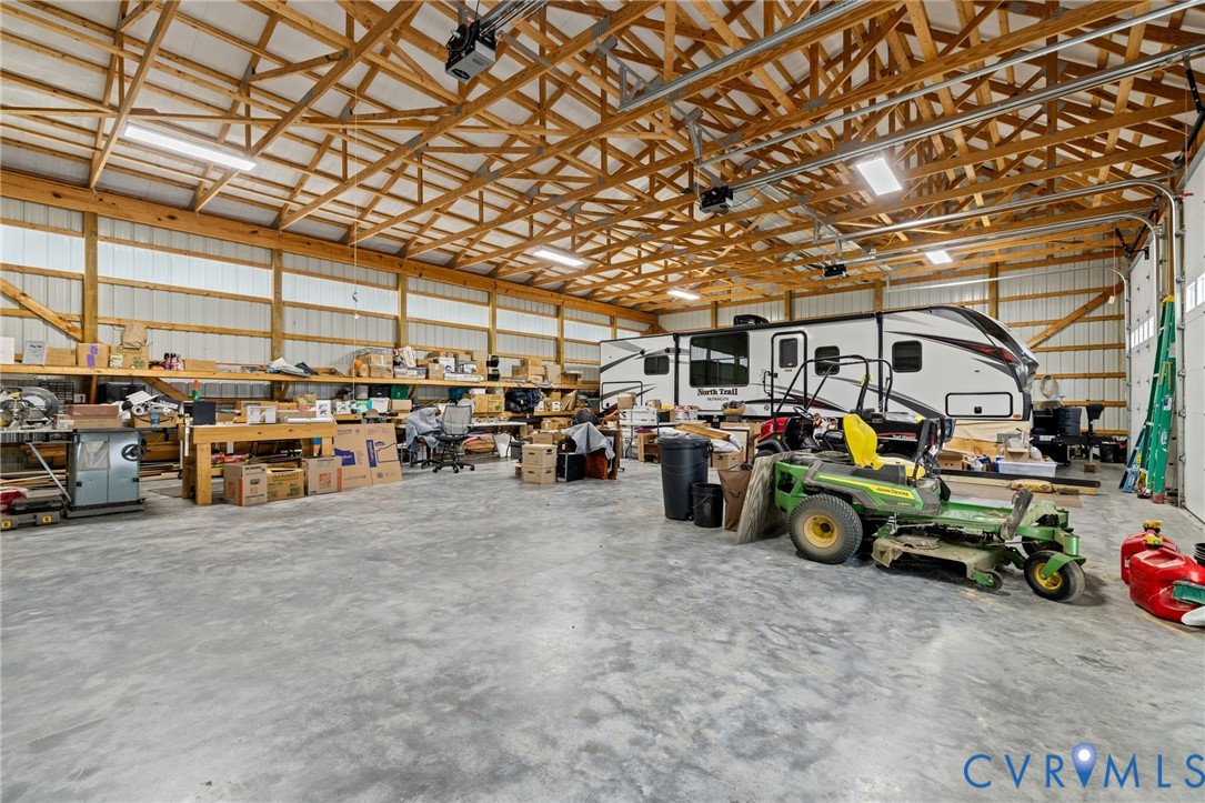 2284 Wallace's Bridge Road Lunenburg, VA 23952 - Photo 72 of 89 Expansive concrete flooring with a high ceiling, e