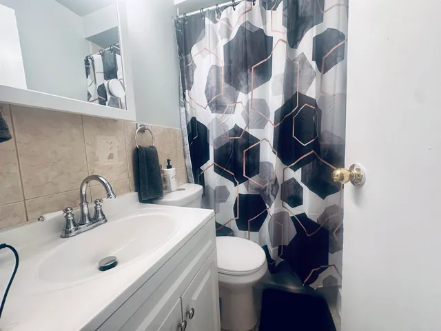 a bathroom with a sink and a toilet