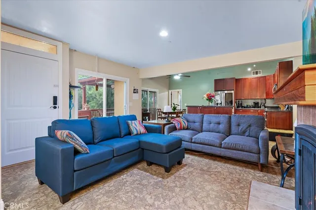 a bathroom with a sink vanity and a mirror