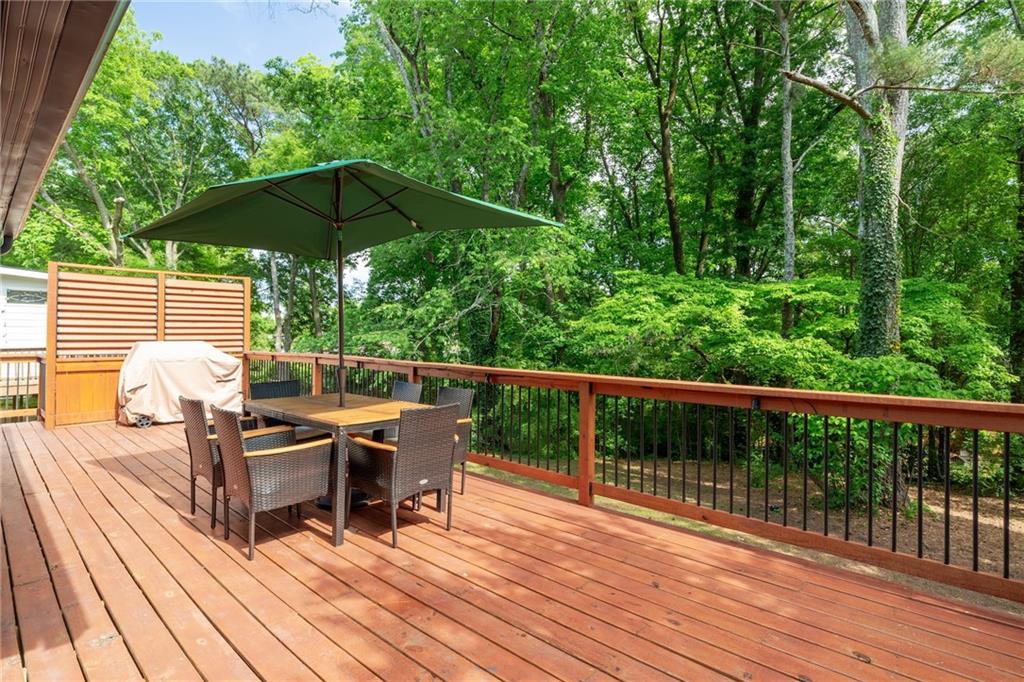 2413 North Decatur Road Decatur, GA 30033 - Photo 30 of 33 a view of a deck with wooden floor and barbeque oven