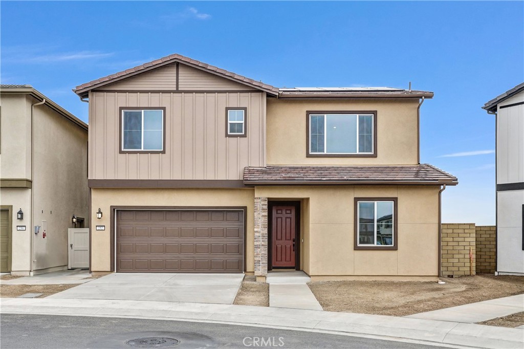 a front view of a house