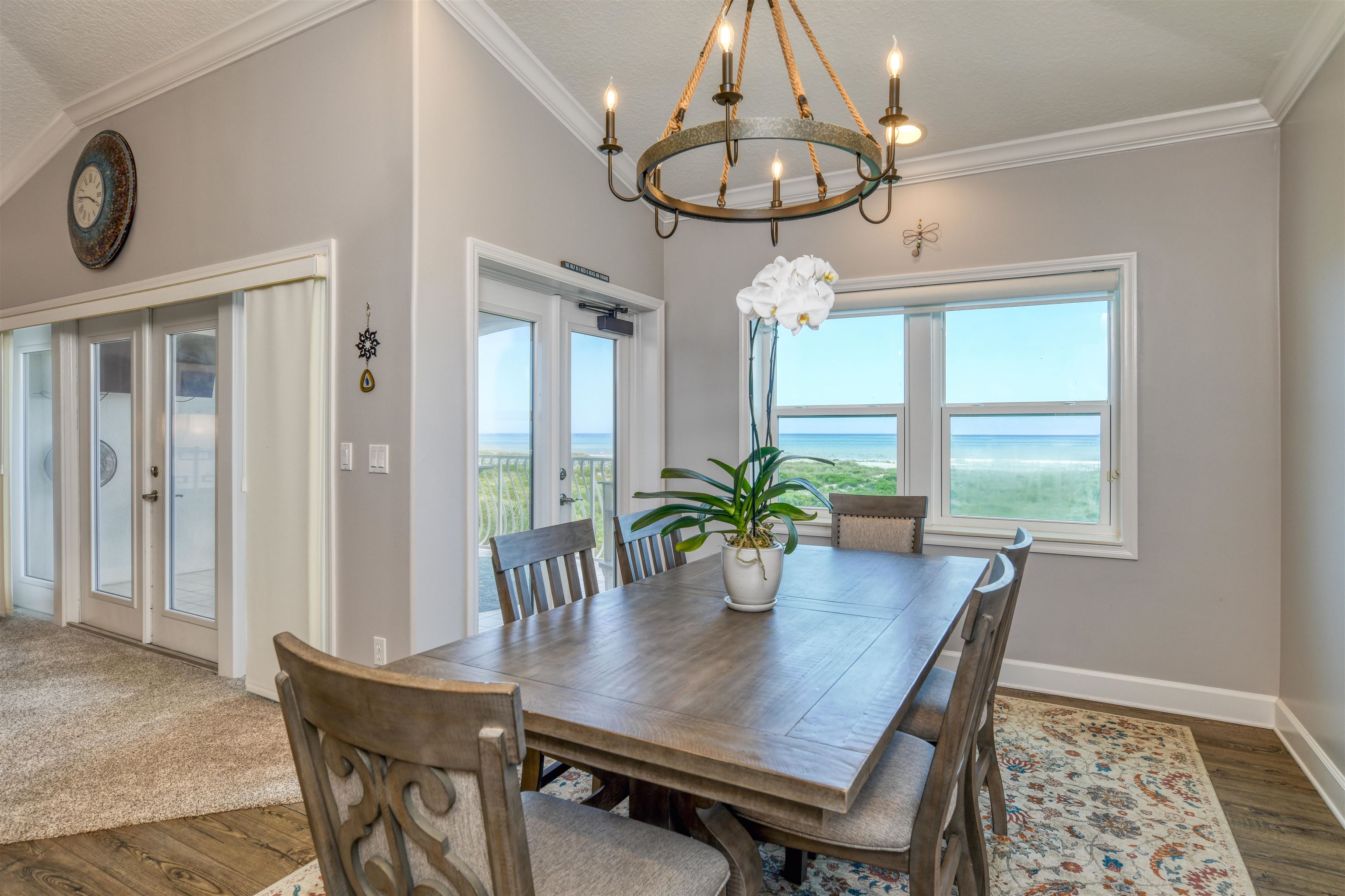 616 Mediterranean Way St. Augustine, FL 32080 - Photo 40 of 64 a view of a dining room with furniture window and wooden floor