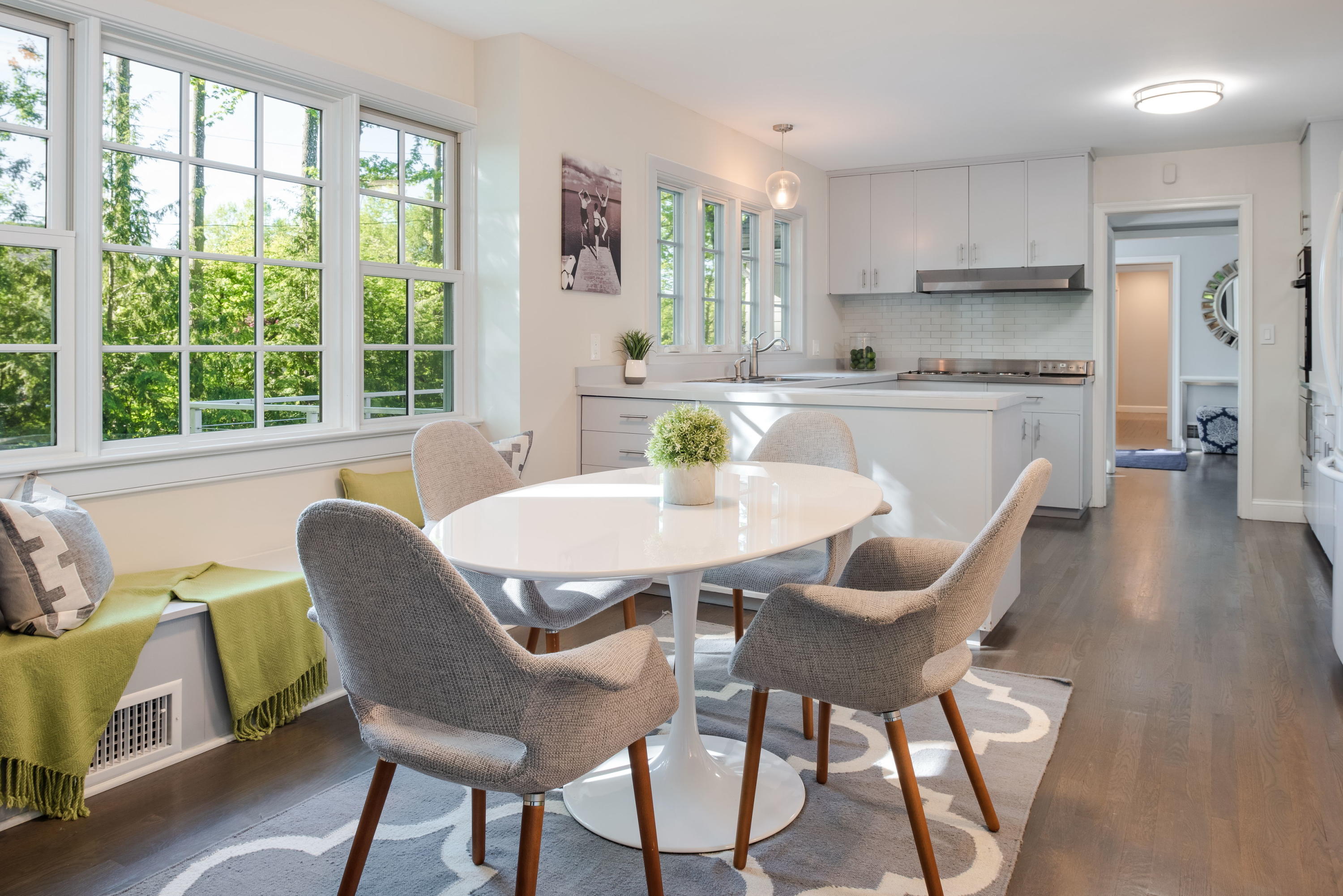 6 Runkenhage Road Darien, CT 06820 - Photo 13 of 32 a view of a dining room with furniture and wooden floor