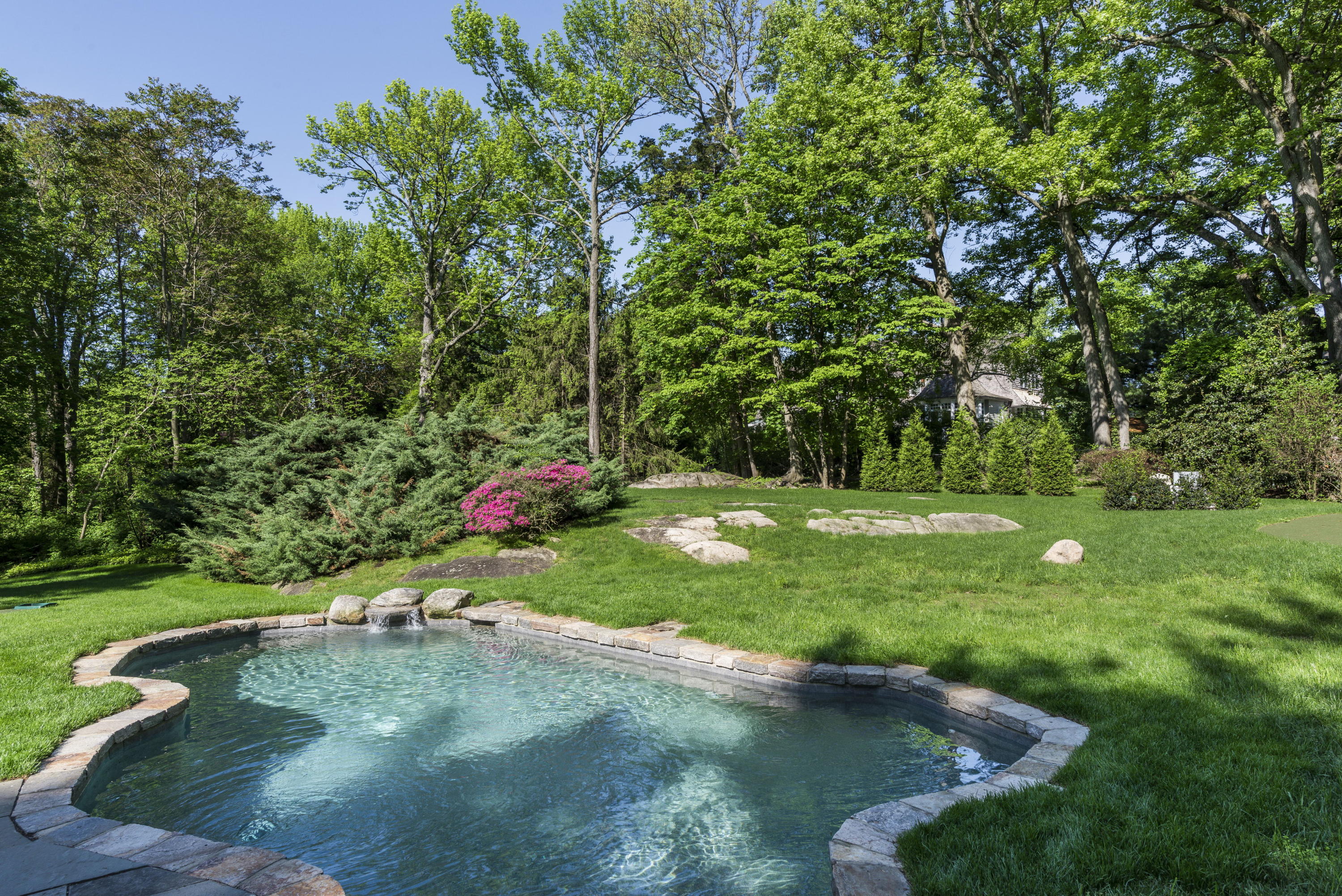 6 Runkenhage Road Darien, CT 06820 - Photo 6 of 32 a view of a park with large trees