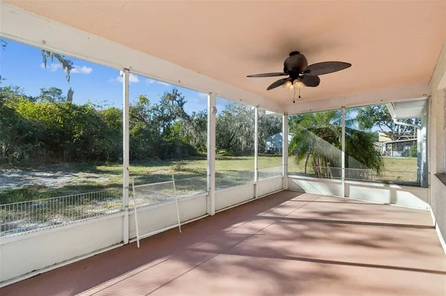 a view of front door and yard