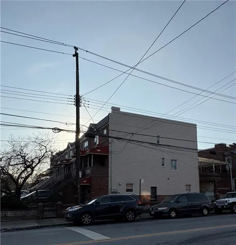 a car parked on the side of the road