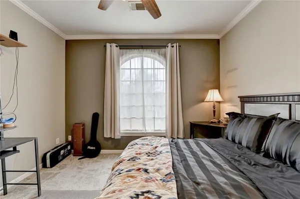 a view of a park with slide