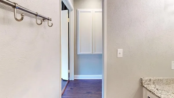 a view of a walk in closet