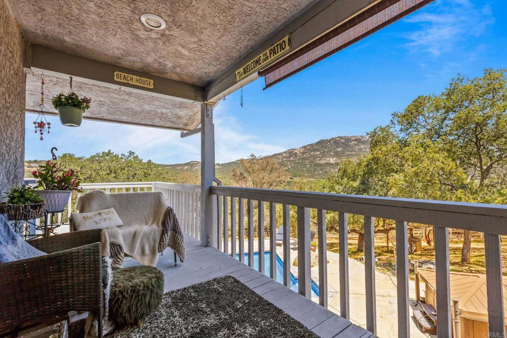 17901 Lyons Valley Road Jamul, CA 91935 - Photo 40 of 52 a view of a balcony with furniture