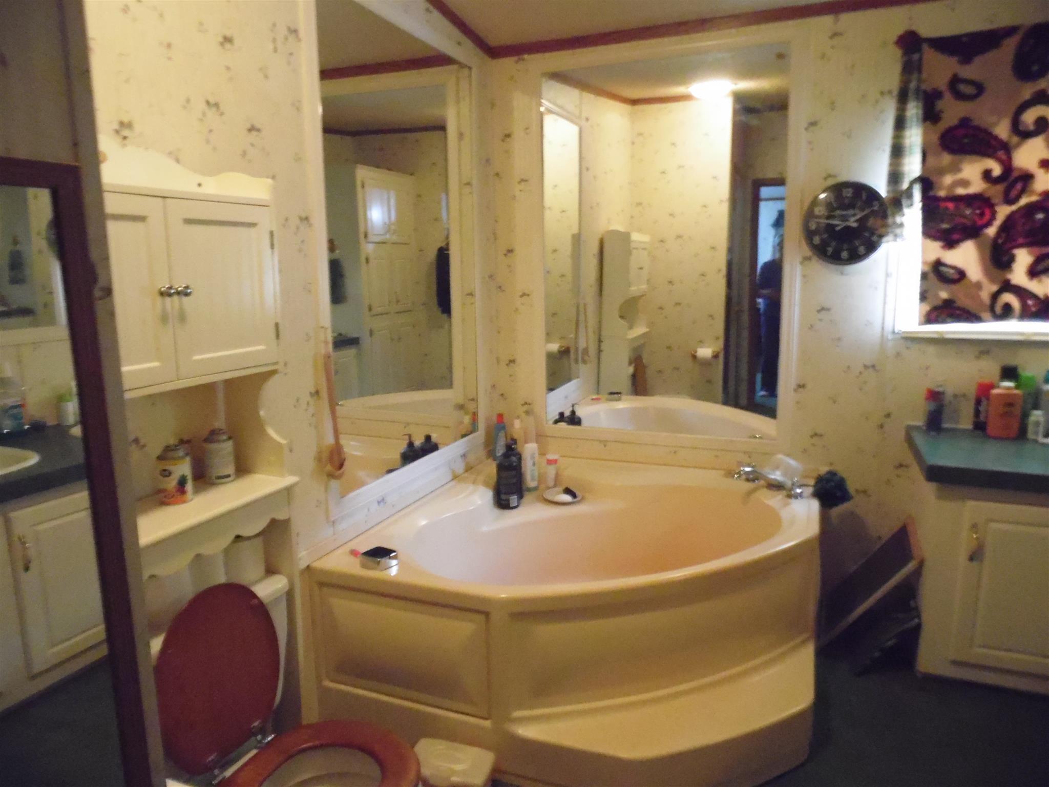 6531 Porters Branch Road Santa Fe, TN 38482 - Photo 14 of 18 a bathroom with a tub sink and mirror