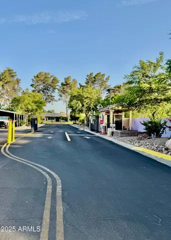 a view of street with cars