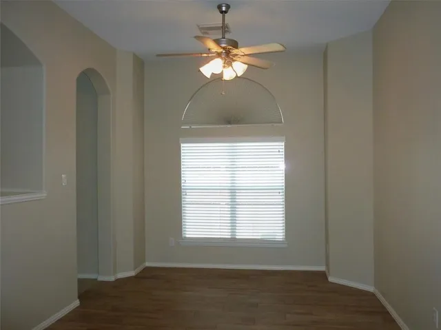 a view of a livingroom with a window