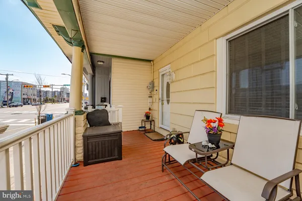 a view of a roof deck