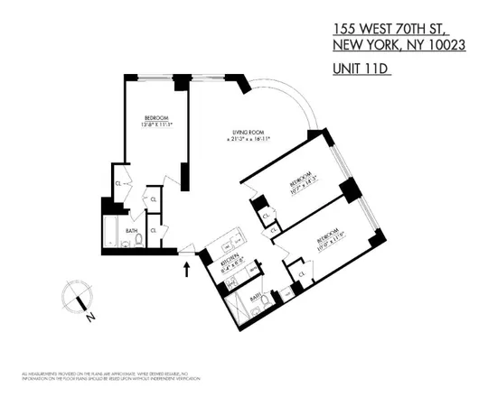 $14,995 | 155 West 70th Street, Unit 11D | Upper West Side