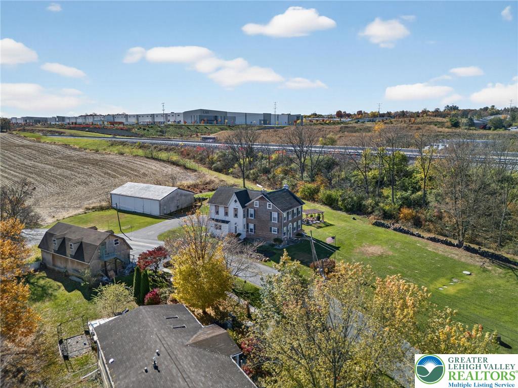 4430 Coplay Creek Road, Unit B Schnecksville, PA 18078 - Photo 26 of 27 an aerial view of a house with a garden