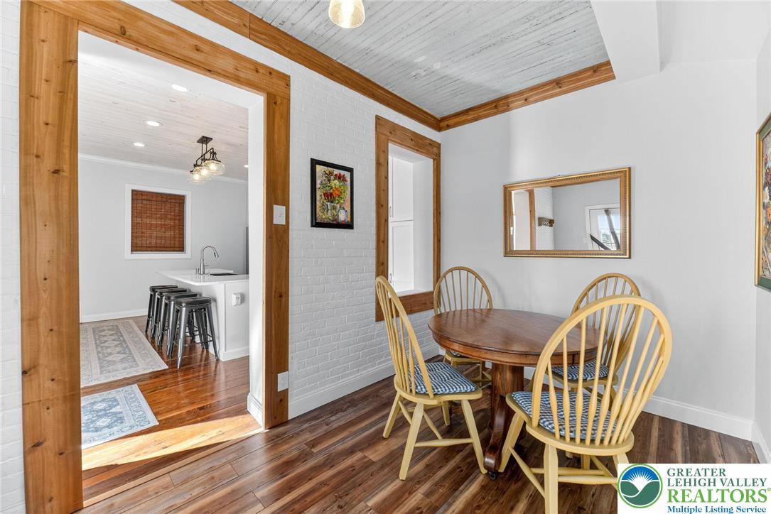 4430 Coplay Creek Road, Unit B Schnecksville, PA 18078 - Photo 10 of 27 a view of a dining room with furniture and a chandelier