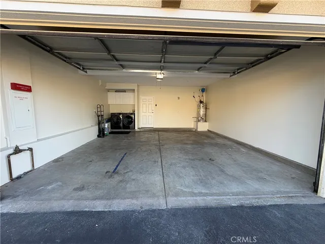 a view of garage with furniture
