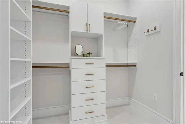 a view of white cabinets