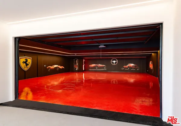 a view of swimming pool with seating area