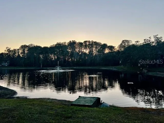 a view of lake from balcony