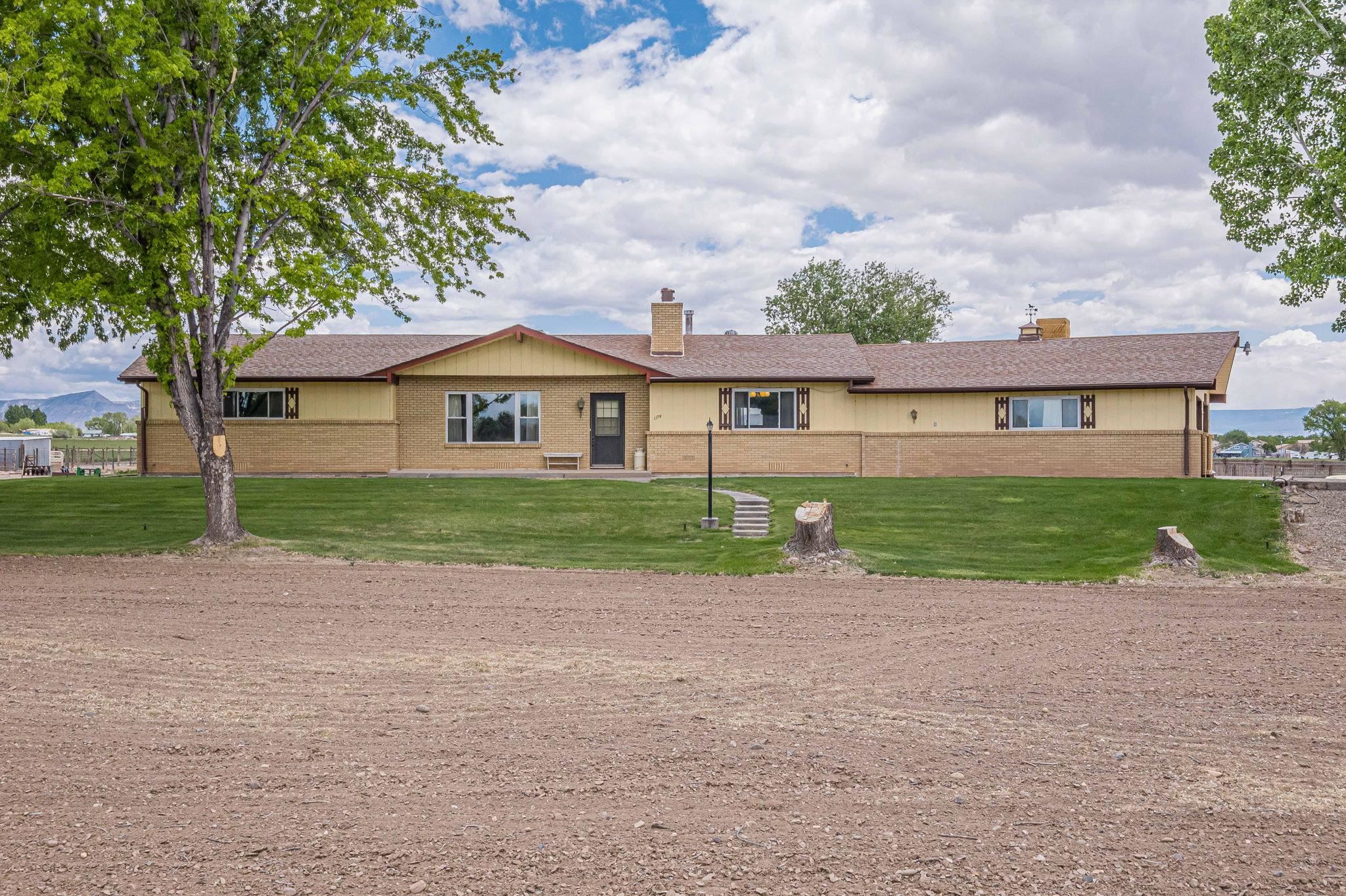 1176-17 17 1/2 Road Fruita, CO 81521 - Photo 2 of 42 a view of a house with a yard and large trees