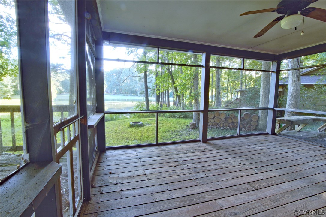 3110 3 Bridges Road Midlothian, VA 23112 - Photo 4 of 16 screened porch with water/ golf course view