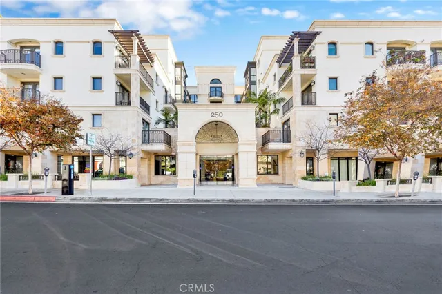 a front view of a building