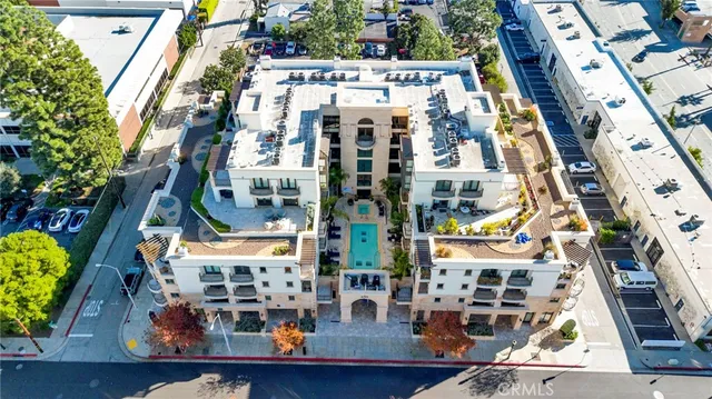 a view of a city with a lake