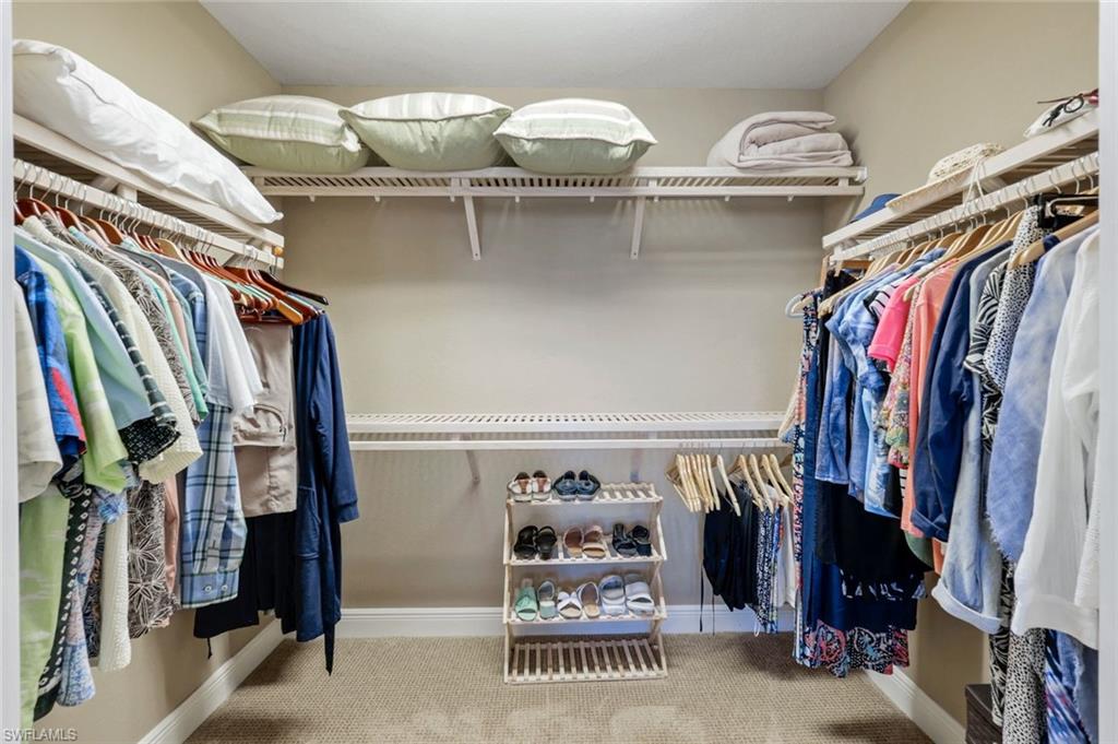 19620 Marino Lake Circle, Unit 2802 Fort Myers, FL 33913 - Photo 14 of 38 Spacious closet Walk in closet in Master Bedroom with